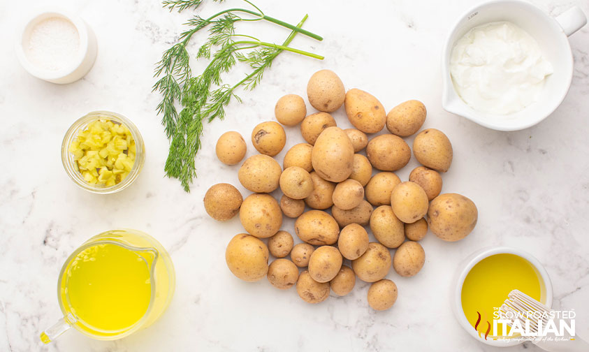 ingredients for smashed potatoes recipe air fryer