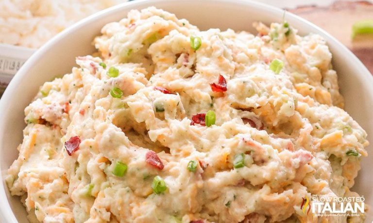 Ranch Mashed Potato Salad + Video - The Slow Roasted Italian