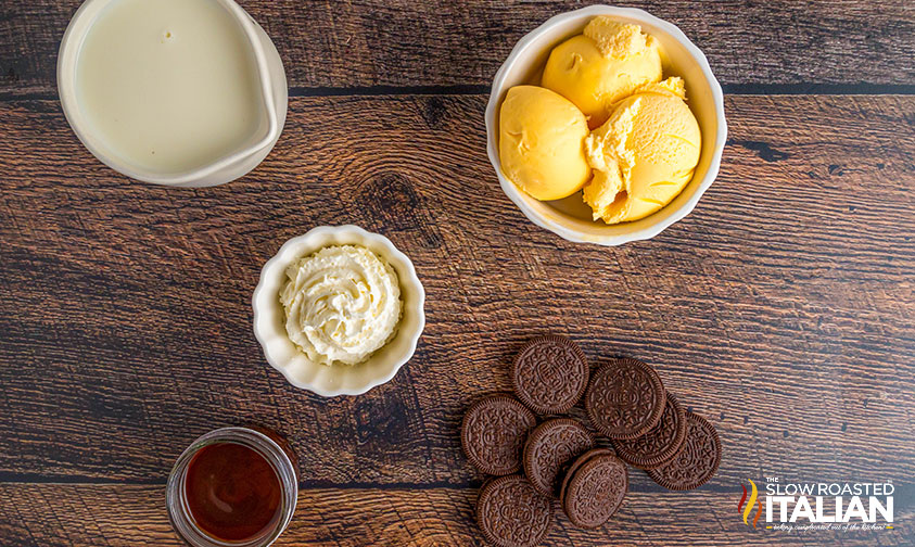 ingredients for oreo milkshake recipe