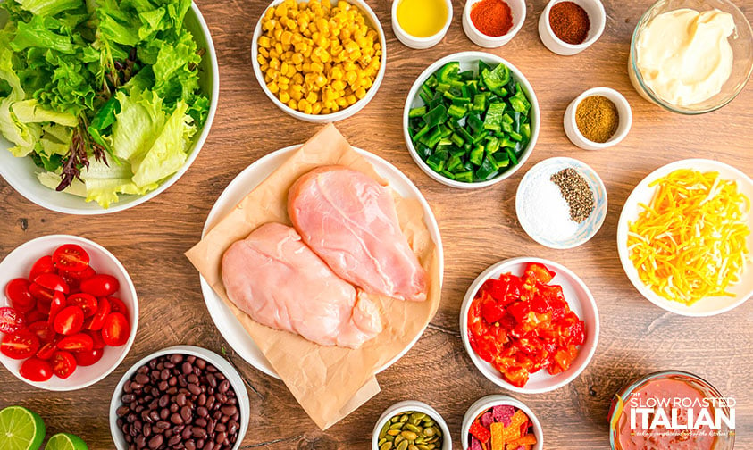 ingredients for chick fila spicy southwest salad recipe