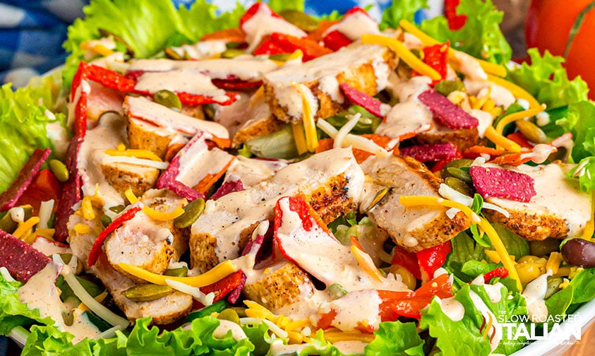 closeup of chick-fil-a spicy southwest salad from chick-fila