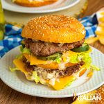 copycat big mac on a plate