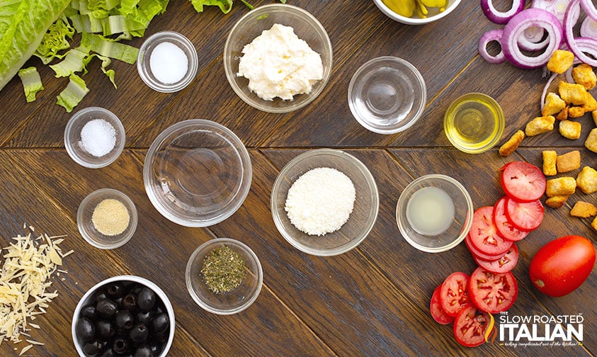 ingredients for olive garden salad dressing