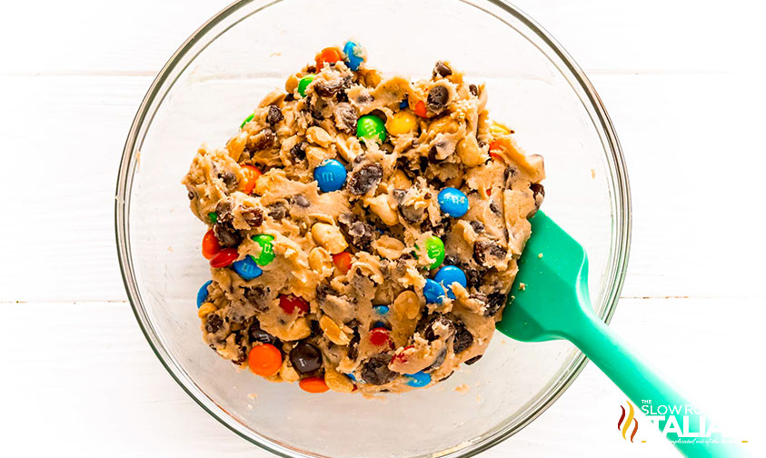 mixed trail mix cookie dough