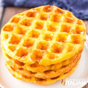 stack of 2 ingredient chaffle recipe