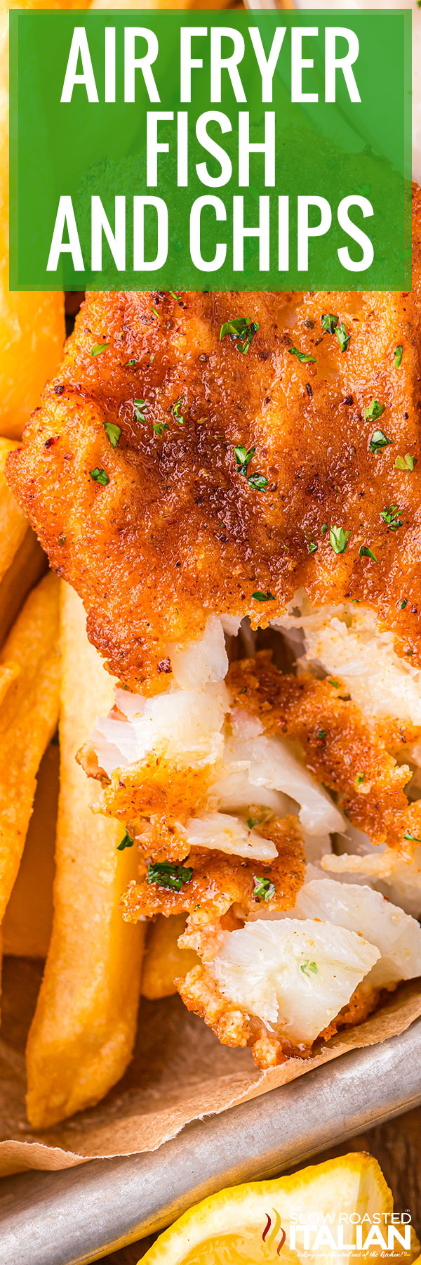 Air Fryer Fish and Chips - PIN