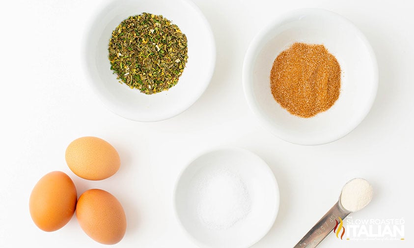 ingredients for egg white wrap recipe