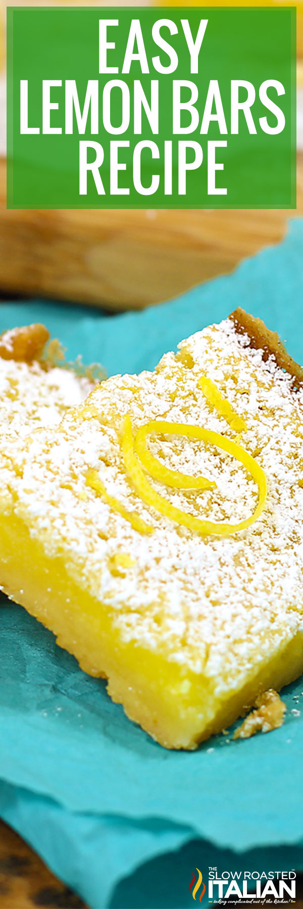 Easy Lemon Bars Recipe - PIN