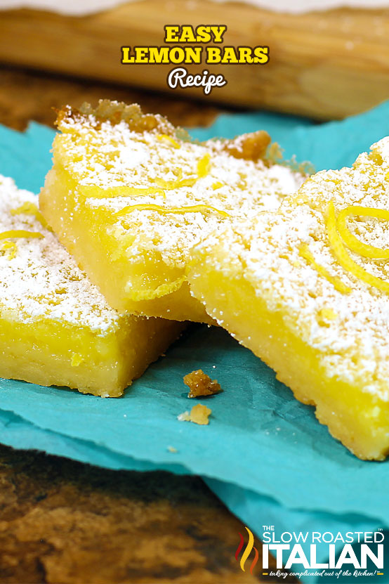 titled: Easy Lemon Bars Recipe