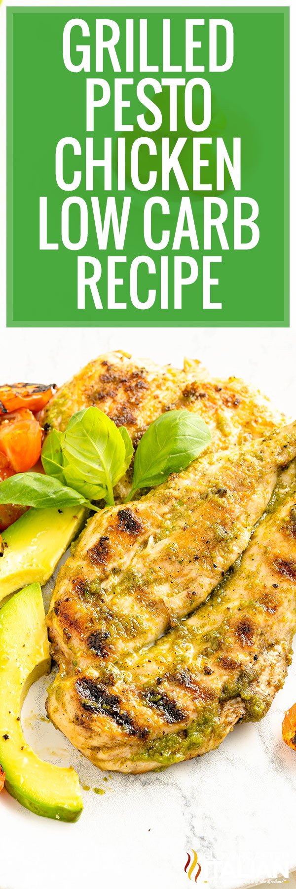 Grilled Pesto Chicken Low Carb Recipe - PIN