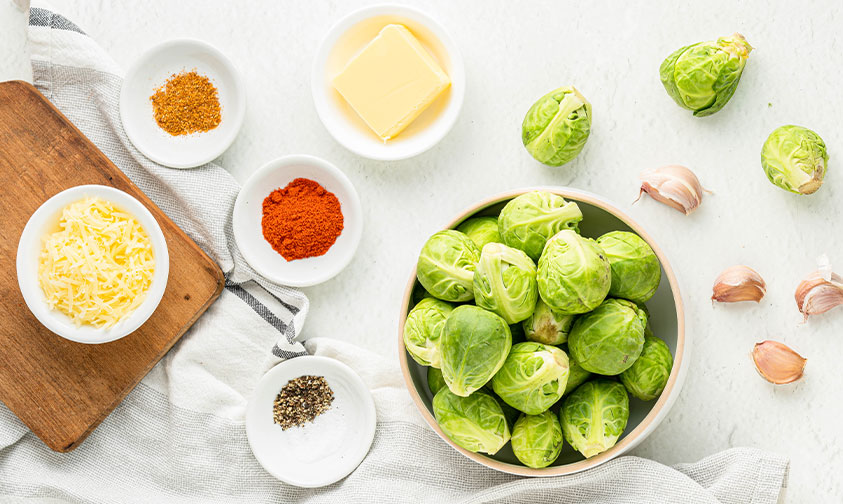 ingredient for keto brussel sprouts recipe