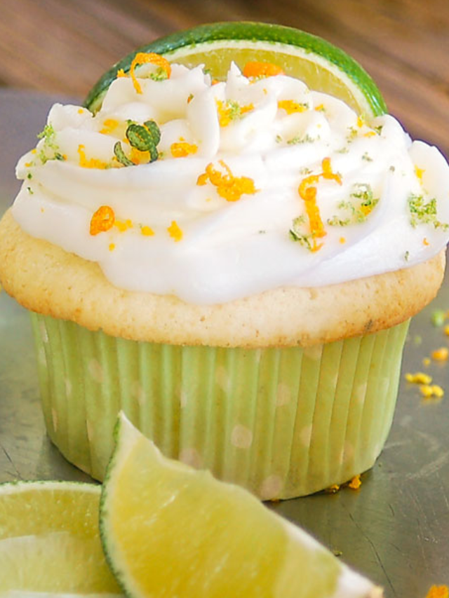 Margarita Cupcakes with Tequila Lime Frosting