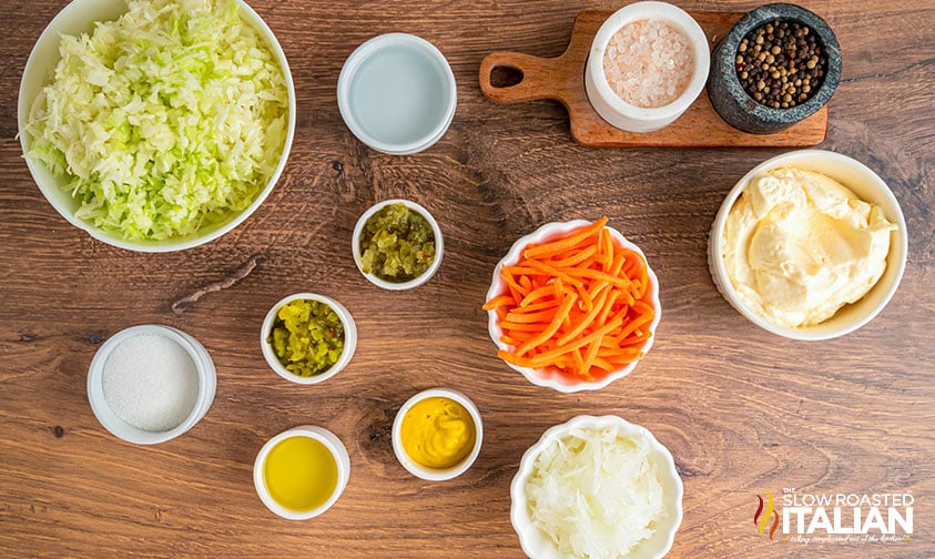 ingredients for popeyes coleslaw recipe