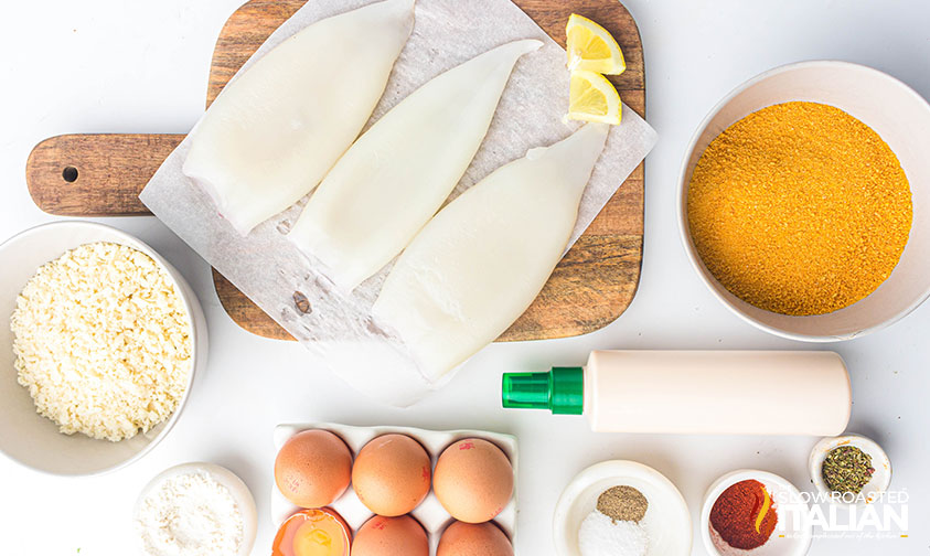 ingredients for air fryer calamari