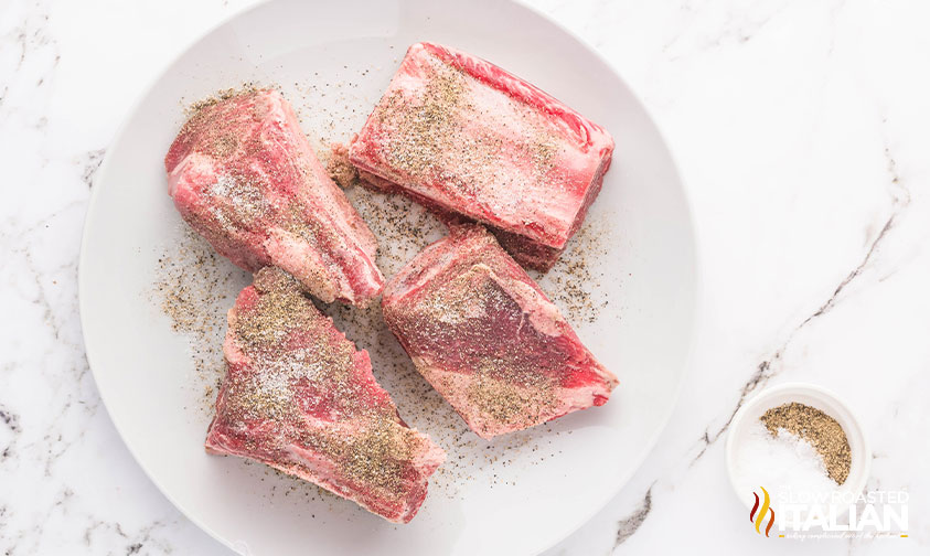 seasoned short ribs on a plate