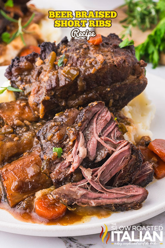 titled: Beer Braised Short Ribs Recipe