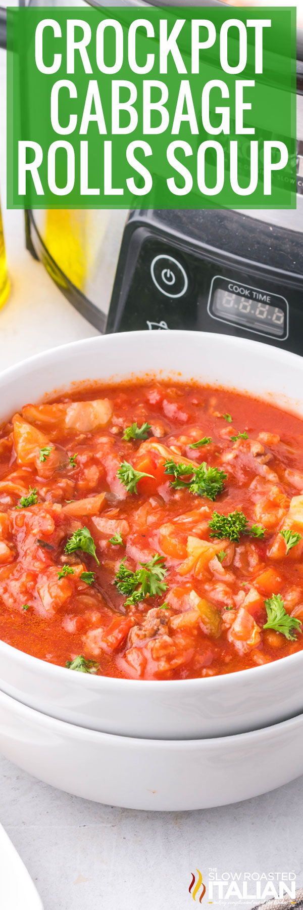 Crockpot Cabbage Rolls Soup - PIN