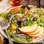 closeup of fall harvest salad recipe