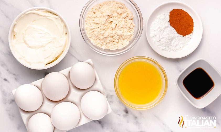 ingredients for keto egg loaf recipe