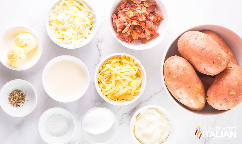 ingredients for savory sweet potato casserole recipe