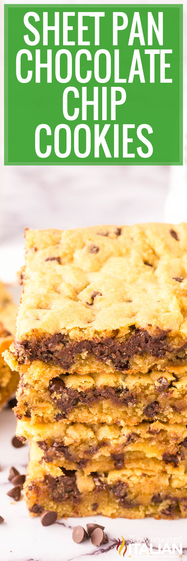 Sheet Pan Chocolate Chip Cookies - PIN