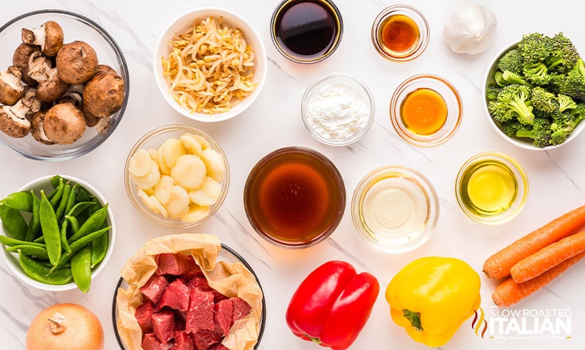 ingredients for beef chop suey recipe