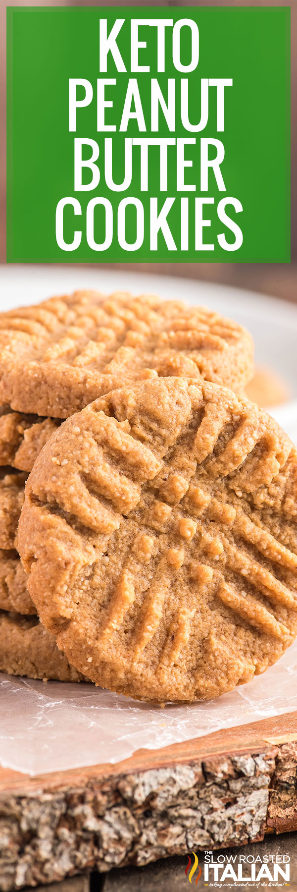 Keto Peanut Butter Cookies - PIN