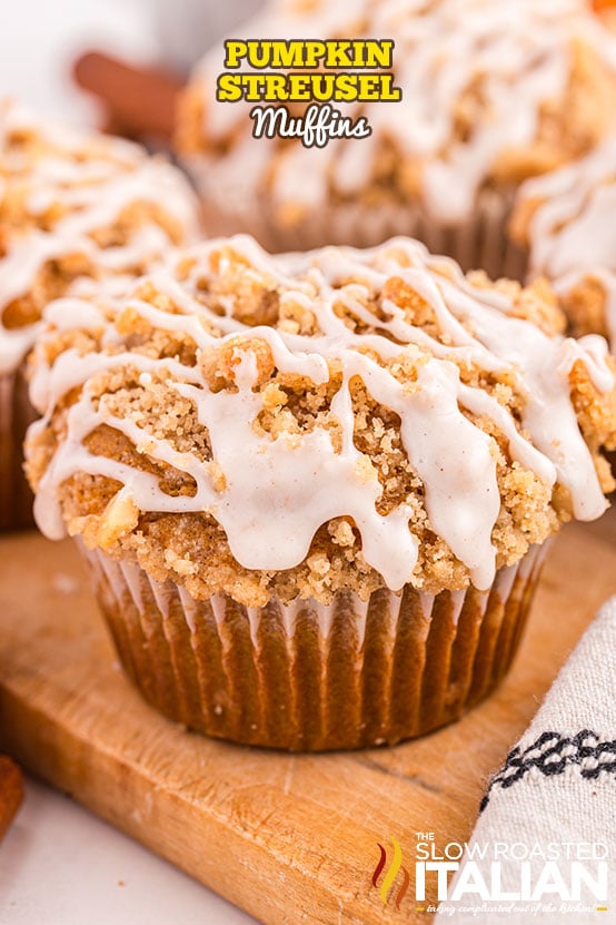 titled: Pumpkin Streusel Muffins