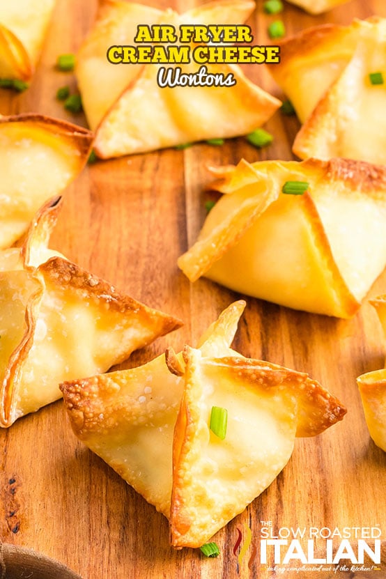 titled: Air Fryer Cream Cheese Wontons