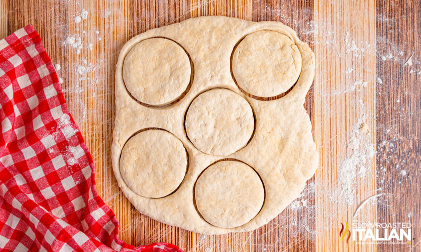 cutting biscuits