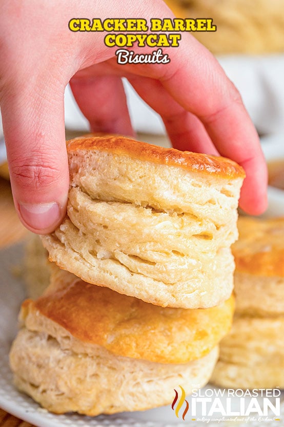 titled: Copycat Cracker Barrel Biscuit Recipe