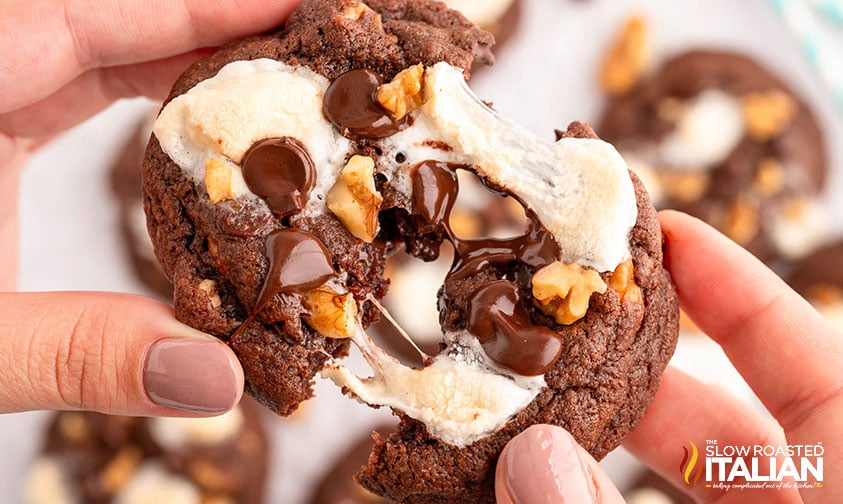 gooey chocolate marshmallow cookies