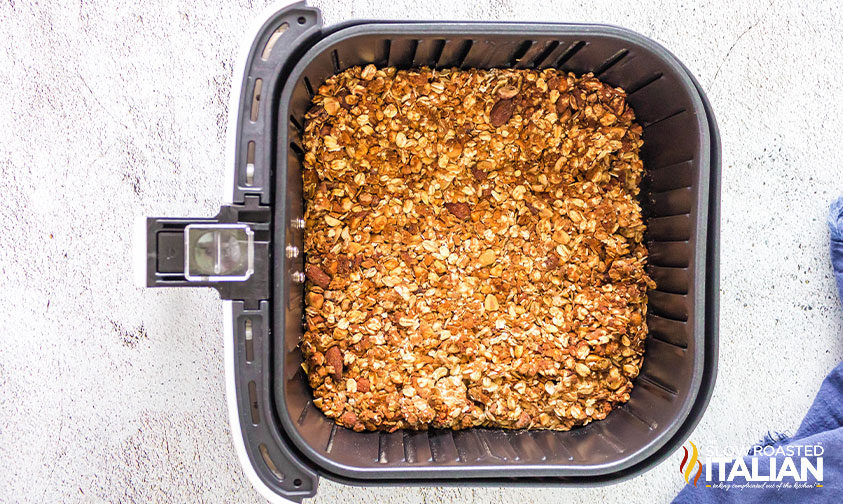 easy granola in air fryer basket