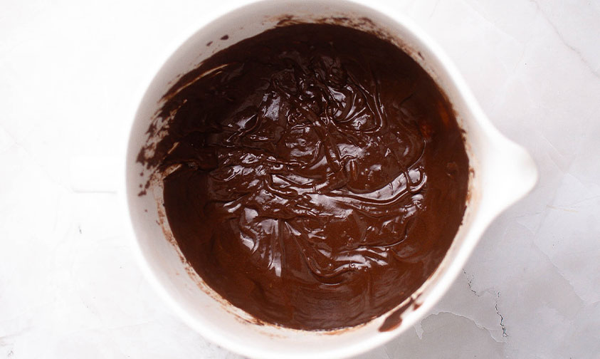 hostess cupcake batter in mixing bowl