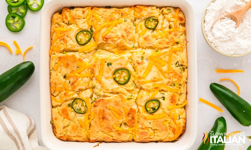 baked chedder jalapeno biscuits