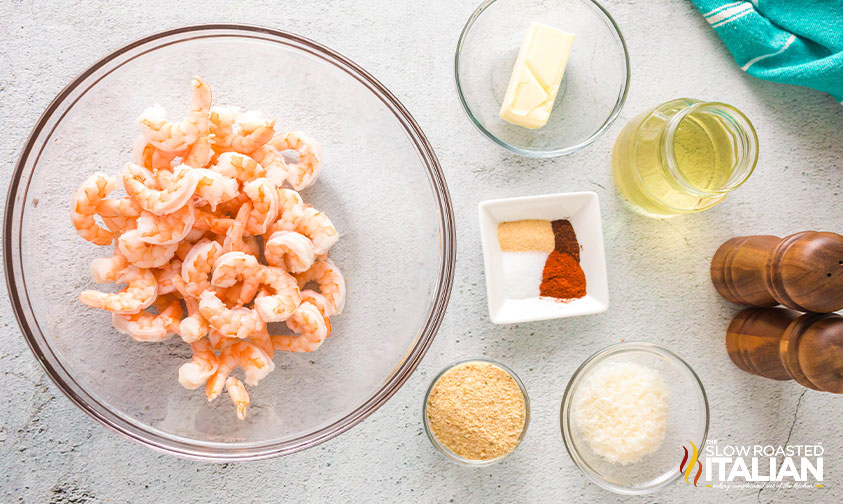 ingredients for air fryer breaded shrimp recipe