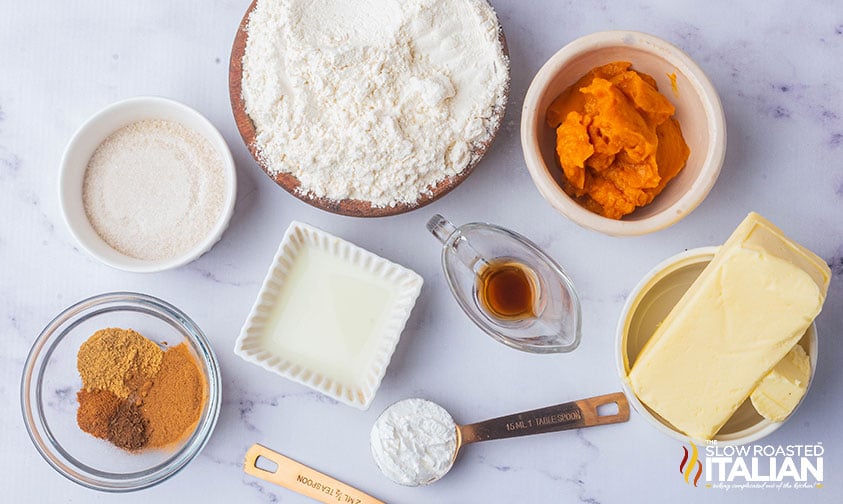 ingredients for starbucks pumpkin scones recipe