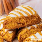 closeup of starbucks pumpkin scones