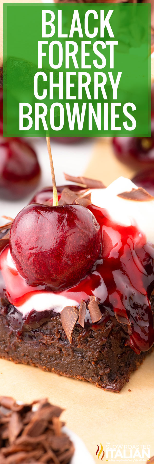 Black Forrest Cherry Brownies - PIN