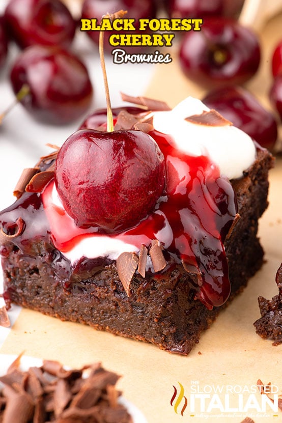 titled; Black Forrest Cherry Brownies