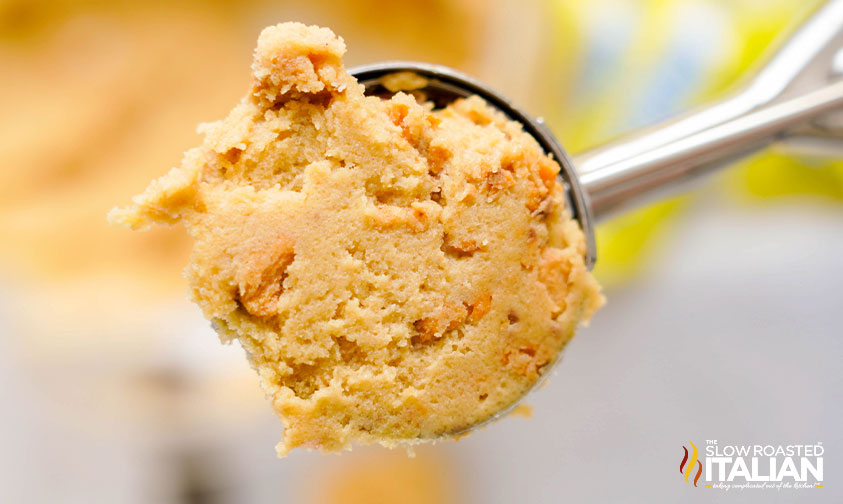 scoop of butterfinger cookie dough