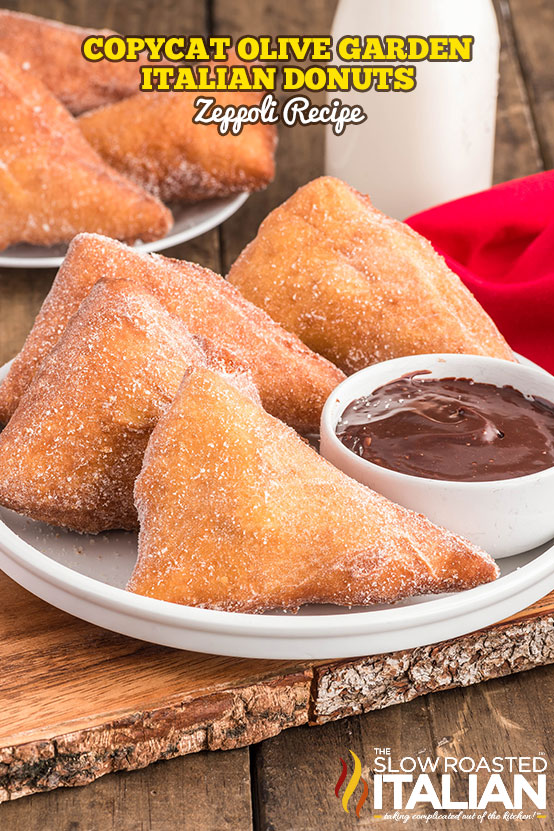 titled: Copycat Olive Garden Italian Donuts Zeppoli Recipe