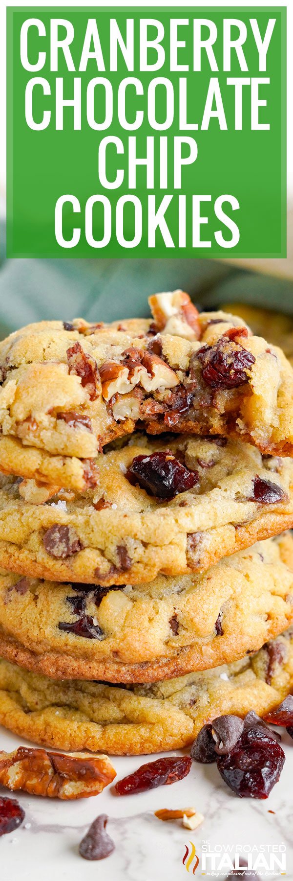 Cranberry Chocolate Chip Cookies - PIN