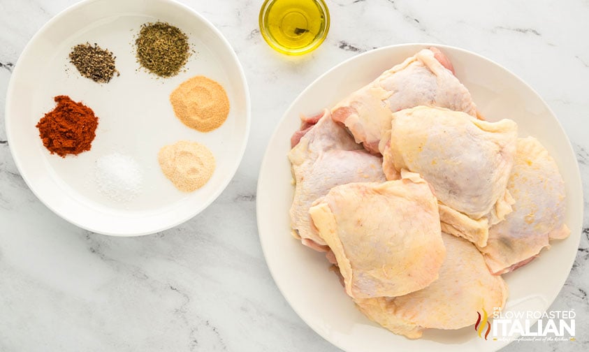 ingredients for roasted chicken thighs recipe