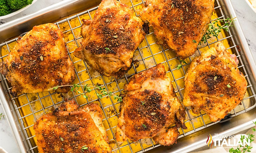 crispy baked chicken thighs