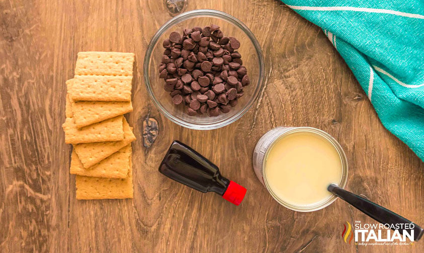 ingredients for graham cracker brownies recipe