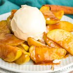 closeup of Cracker Barrel Fried Apples on a plate