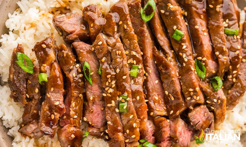 slice easy teriyaki steak