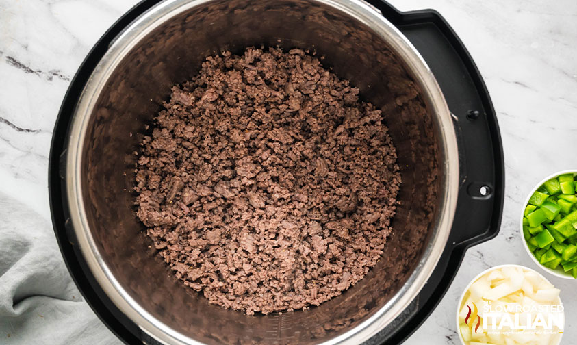 browned ground beef in instant pot