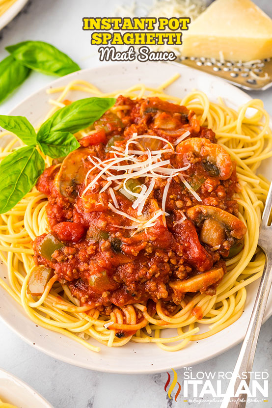 titled: Instant Pot Spaghetti Meat Sauce